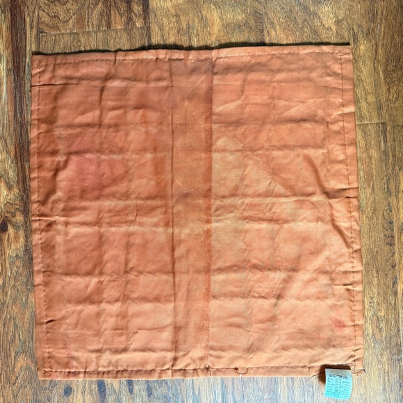 Handmade Indian batik hand-beaded patchwork pillow sham - Picture 5 of 7